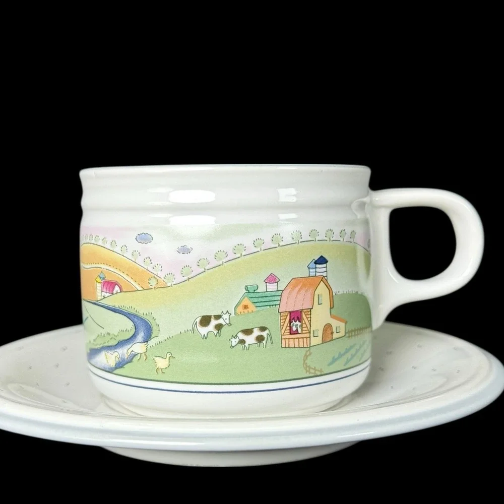 Studio Nova Homecoming Cup‎ and Saucer 8oz 1998 Cottagecore